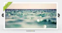 This jQuery plugin makes heavy use of spatial indicators, with a set of dots at the bottom to indicate the number of slides and arrows for next / previous actions.