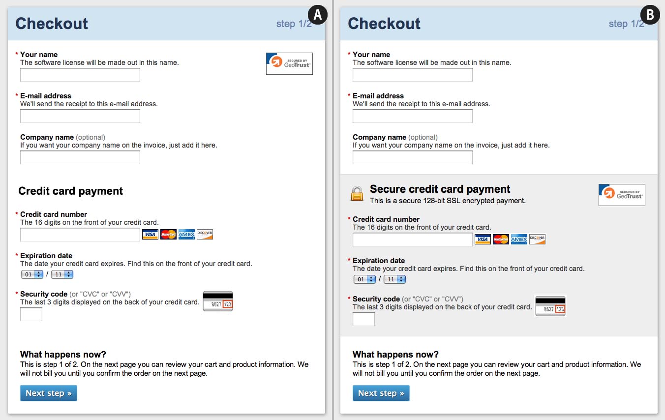 How Users Perceive Security During the Checkout Flow Incl. New