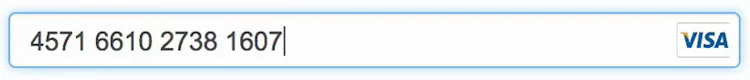 Credit Card Number Field: Auto-Format Spaces – Baymard