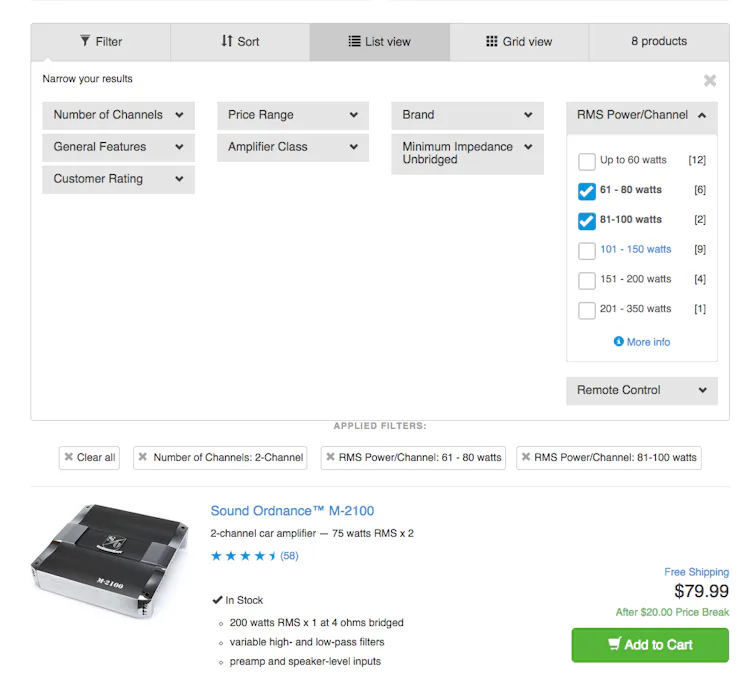 E-Commerce Filter UX: Allow Users to Combine Multiple Filtering Values ...