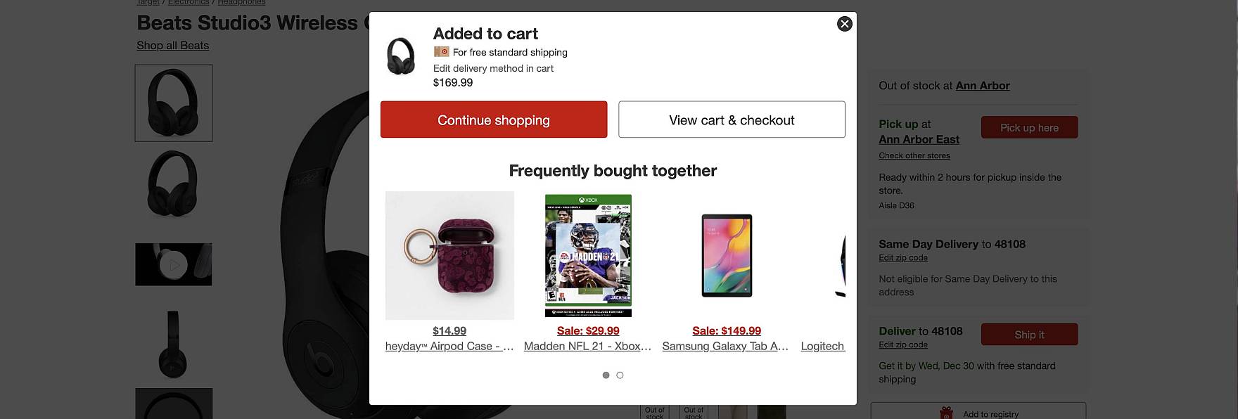 Grocery and Food Delivery Site UX: Allow Users to Add “Past Purchases” to  the Cart from the Homepage – Articles – Baymard Institute