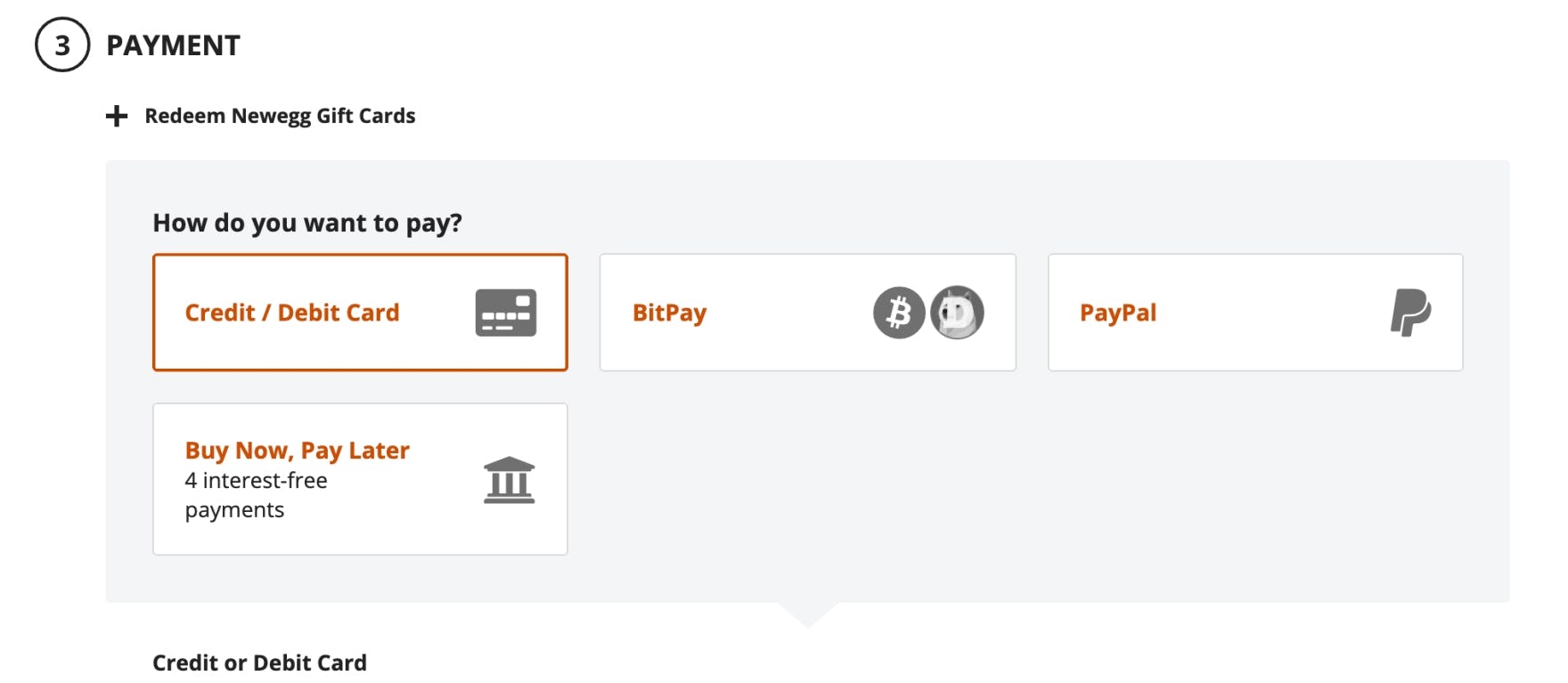 Payment Method UX: How to Design the Payment Selector – Articles – Baymard  Institute