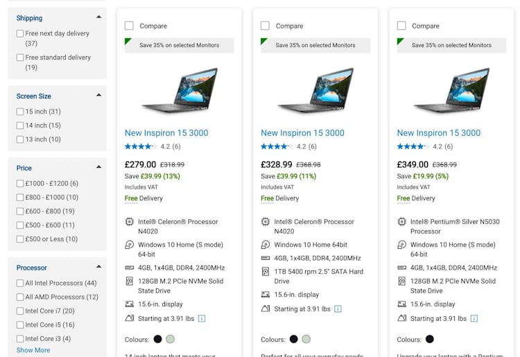 Product Comparison UX: Always Provide Comparison Features for Spec ...