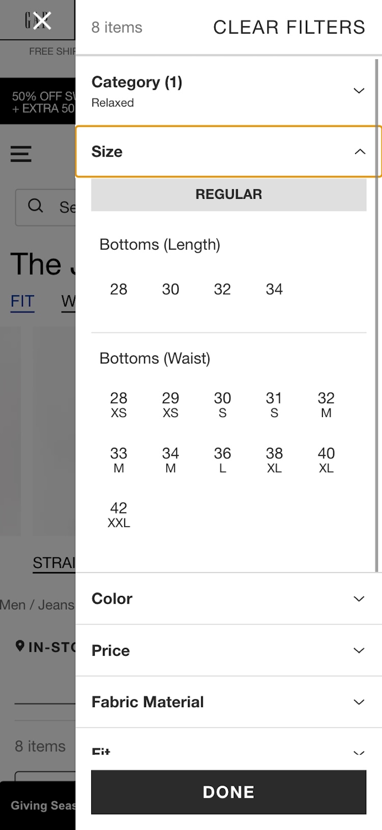 hco numeric size meaning